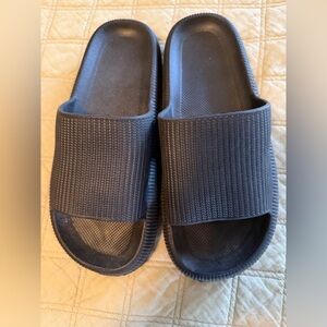 Black Slide Sandals